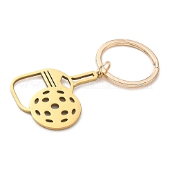 201 lasergeschnittene Hohlpaddel-Schlüsselanhänger aus Edelstahl&nbsp;KEYC-H021-02G