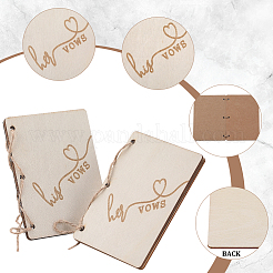 Cartes de voeux créatives en bois&nbsp;DIY-WH0349-171C