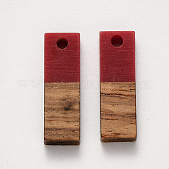 Colgantes de resina y madera de nogal&nbsp;RESI-S358-B-79