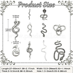 100 pz 10 stili pendenti in lega di stile tibetano&nbsp;FIND-CJ0003-94