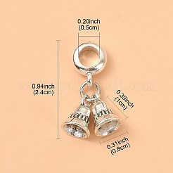 Tibetische Legierung europäische baumelnde Charms&nbsp;MPDL-YW0001-02