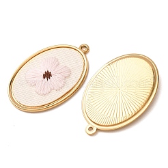 Pendentifs en acier inoxydable 304 et tissu brodé&nbsp;FB-CBAFBAF-06G