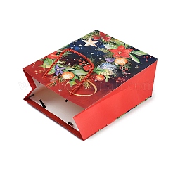Sacs fourre-tout en papier imprimé de Noël&nbsp;ABAG-P015-01D