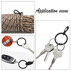 Schlüsselringe aus Eisen und Alu-Druckknöpfe&nbsp;KEYC-PH0001-21