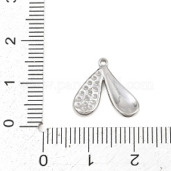 Pendentifs en acier inoxydable 304 sertis de strass&nbsp;SA-CBA038A-01A-P