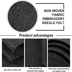 Feutre à l'aiguille de broderie de tissu non tissé pour l'artisanat de bricolage&nbsp;DIY-WH0156-92F