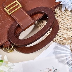 2 Stück Holzgriff für handgewebte Taschenzubehörteile&nbsp;FIND-CL0001-46