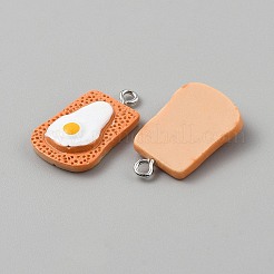 10 Stück undurchsichtige Harzanhänger&nbsp;CRES-WH0017-06A-P