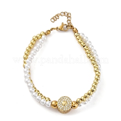 Messing mehradrige Armbänder&nbsp;BJEW-M056-02G