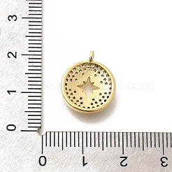 Messing micro pave klare zirkonia anhänger&nbsp;KK-L225-020G