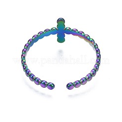 Bague de manchette à barre verticale en acier inoxydable 304&nbsp;RJEW-N038-057