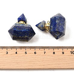 Natürliche Lapislazuli-Parfümflaschenanhänger&nbsp;G-L623-08G-07