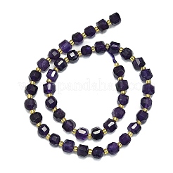 Natürliche Amethyst-Jadeperlenstränge&nbsp;LS-G-I376-D28-01