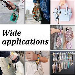 Kit de fabrication de porte-clés à breloques et de bracelets à faire soi-même&nbsp;DIY-CA0004-51