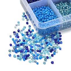 8500 Stück 10 Stil Glas Saatperlen&nbsp;SEED-YW0001-80B