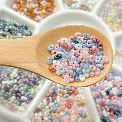 Transparentes perles de rocaille en verre&nbsp;FIND-U017-18H