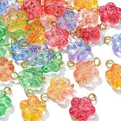 30 Stück 5 Farben handgefertigte Bunte Malerei-Anhänger&nbsp;PALLOY-CJ0002-66