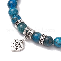 Natürliche Apatit Perlen Stretch-Armbänder&nbsp;BJEW-JB11492