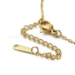 Messing-Halsketten mit Mikropflaster und Zirkonia-Blumenanhänger für Damen&nbsp;NJEW-E106-03KCG-03
