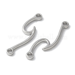 Messing-Verbindungsstück-Anhänger in Wellenform&nbsp;KK-S518-21P