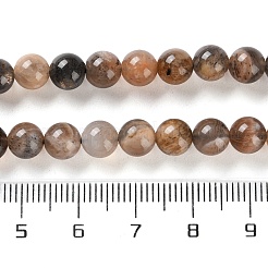 Natürliche schwarze Sonnensteinperlenstränge&nbsp;G-U009-A01-02