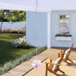 1 Stück transparenter hängender Sonnenfänger aus Glas&nbsp;AJEW-TADJ0001-02A