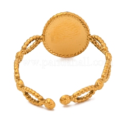 Anelli ovali in occhio di tigre naturale&nbsp;RJEW-Q822-29G-03