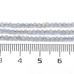 Chapelets de perles en agate avec dentelle bleue naturelle&nbsp;G-Z074-A01-03