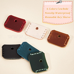 6 custodia per chiavi riutilizzabile antiscivolo impermeabile in pelle bovina di 6 colori&nbsp;FIND-OC0003-53