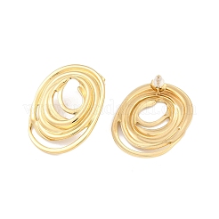 Pendientes de botón de acero inoxidable 304&nbsp;EJEW-S224-02G