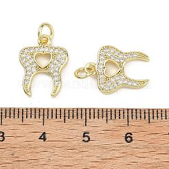 Messing micro pave klare zirkonia anhänger&nbsp;KK-B177-04G