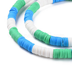 Brins de perles d'argile polymère faites à la main 3 couleur fixes&nbsp;CLAY-S096-029J