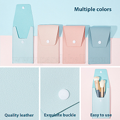 4 stücke 4 farben pu kunstleder kosmetik pinsel lagerung taschen&nbsp;ABAG-GA0001-16