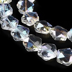 Trasparenti perle di vetro placca fili&nbsp;GLAA-P056-001PS