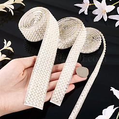 3 Yard (ca. [91] cm) 3 verschiedene Stile Imitationsperlen-Strass-Bänder&nbsp;DIY-TA0013-16