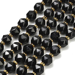 Naturali nera perle di tormalina fili&nbsp;GG-CBA3921-B11-8mm