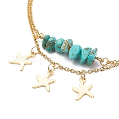 Fußkettchen mit Charms aus Edelstahl 304&nbsp;AJEW-AN00510
