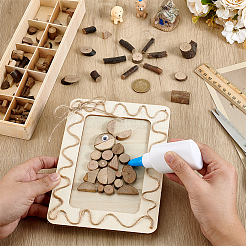 DIY-Bastelsets aus unfertigen Holzspänen für Kinder&nbsp;DIY-WH0816-016