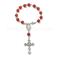 5 Stück 5-teiliges Rosenkranz-Armband-Set mit natürlichen gemischten Edelsteinen&nbsp;BJEW-TA00330