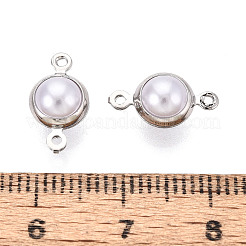 Messing ABS Imitation Perle Verbindungsstück Charms&nbsp;KK-N286-02A-P