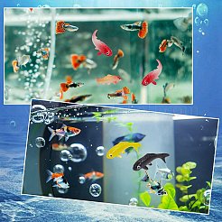 40 pièce de 10 styles de décorations d'affichage de poisson imitation PVC&nbsp;DIY-CN0003-64