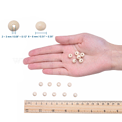 Runde Naturholzperlen&nbsp;X-WOOD-Q017-8mm-06-LF