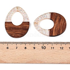 Colgantes de resina epoxi y madera de nogal&nbsp;RESI-T057-12D