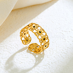 201 Edelstahl-Strass-Manschettenringe&nbsp;WG1EB26-01