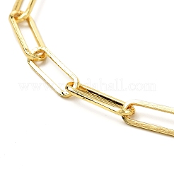Collier de chaînes de trombone en laiton pour hommes femmes&nbsp;NJEW-JN03713