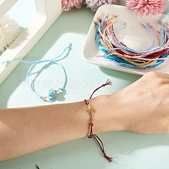 20 Stück 5 Farben Polyesterschnur geflochtene Armbandherstellung&nbsp;AJEW-TA00046