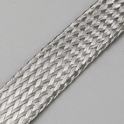 Fil tressé plat étamé en acier inoxydable 304&nbsp;FIND-WH0139-405P-01