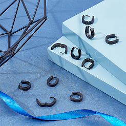 10 par de pendientes de aro de acero inoxidable 304&nbsp;EJEW-UN0001-73