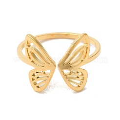 Bague de manchette ouverte en acier inoxydable 304&nbsp;RJEW-Z026-07G