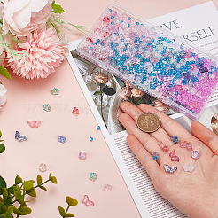 Kit de diy para hacer joyas con cuentas de vidrio y semillas&nbsp;DIY-SC0025-69